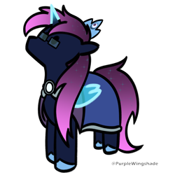 Size: 3000x3000 | Tagged: safe, artist:purple wingshade, imported from derpibooru, oc, oc:osiris eclipse, alicorn, pony, male, solo, stallion