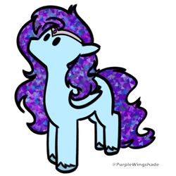 Size: 3000x3000 | Tagged: safe, artist:purple wingshade, imported from derpibooru, oc, oc only, oc:nebula dusk, pegasus, pony, female, mare, solo