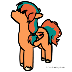 Size: 3000x3000 | Tagged: safe, artist:purple wingshade, imported from derpibooru, oc, oc only, oc:ember rose, pegasus, pony, female, mare, solo