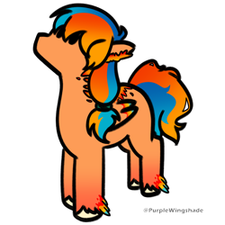 Size: 3000x3000 | Tagged: safe, artist:purple wingshade, imported from derpibooru, oc, oc only, oc:ember rose, pegasus, phoenix, pony, female, mare, solo