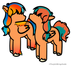 Size: 3200x3000 | Tagged: safe, artist:purple wingshade, imported from derpibooru, oc, oc only, oc:ember rose, pegasus, phoenix, pony, female, mare, solo