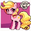 Size: 100x100 | Tagged: safe, artist:pixelpieworks, imported from derpibooru, oc, oc only, oc:deepthroat cockslut, pony, digital art, female, mare, picture for breezies, pixel art, solo, true res pixel art