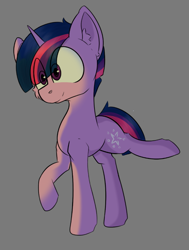 Size: 626x826 | Tagged: safe, artist:cotarsis, imported from derpibooru, twilight sparkle, pony, unicorn, ear fluff, gray background, horn, simple background, sketch, solo, unicorn twilight