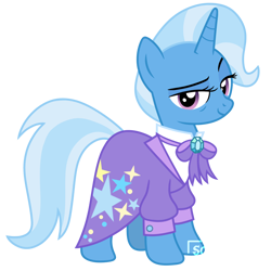 Size: 1280x1280 | Tagged: safe, artist:scienset, edit, edited screencap, imported from derpibooru, screencap, trixie, unicorn, the last problem, bow, eyebrows, female, horn, looking at you, mare, older, older trixie, raised eyebrow, simple background, solo, transparent background