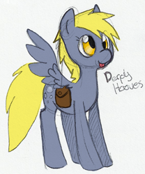 Size: 569x683 | Tagged: safe, artist:llimus, imported from derpibooru, derpy hooves, pony, simple background, solo, tongue out, white background