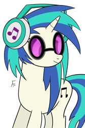 Size: 2105x3154 | Tagged: safe, artist:frownfactory, imported from derpibooru, dj pon-3, vinyl scratch, unicorn, female, glasses, headphones, horn, simple background, solo, transparent background