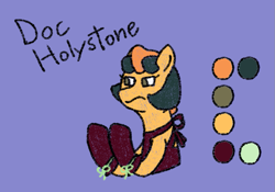 Size: 899x631 | Tagged: safe, artist:nukepony360, imported from derpibooru, oc, oc only, oc:doc holystone, earth pony, pony, apron, clothes, doctor, female, gloves, mare, simple background, solo