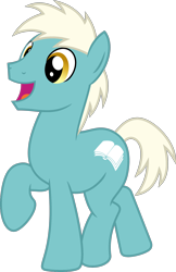 Size: 1600x2466 | Tagged: safe, artist:chainchomp2, edit, imported from derpibooru, vector edit, earth pony, pony, background pony, clean slate, friendship student, happy, male, open mouth, raised hoof, recolor, simple background, smiling, solo, stallion, transparent background, vector, vector used