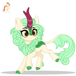 Size: 2200x2200 | Tagged: safe, artist:r4hucksake, imported from derpibooru, oc, oc only, oc:summer spark, kirin, base used, cute, female, fluffy, kirin oc, ocbetes, scales, simple background, smiling, solo, transparent background