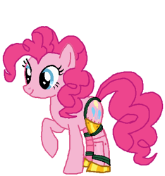 Size: 422x451 | Tagged: safe, artist:qjosh, imported from derpibooru, pinkie pie, earth pony, pony, robot, robot pony, female, roboticization, solo, transformation, transformation sequence