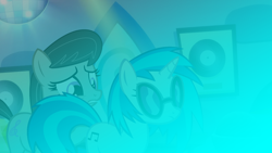 Size: 1280x720 | Tagged: safe, artist:epicheavytf2, artist:pyrogaming, imported from derpibooru, dj pon-3, octavia melody, vinyl scratch, earth pony, pony, unicorn, slice of life (episode), absolutenutcase162, bowtie, cherenkov radiation, demon core, duo, duo female, female, glasses, horn, imminent death, mare, meme, record, shitposting, this will end in death, this will end in radiation poisoning, this will end in tears, this will end in tears and/or death, unaware