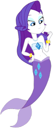 Size: 425x1024 | Tagged: safe, artist:fireluigi29, color edit, edit, imported from derpibooru, rarity, mermaid, equestria girls, colored, female, fish tail, jewelry, mermaid tail, mermaidized, necklace, pearl necklace, simple background, sleeveless, species swap, strapless, tail, transparent background