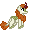 Size: 32x32 | Tagged: safe, artist:cupute, imported from derpibooru, autumn blaze, kirin, animated, commission, digital art, gif, pixel animation, pixel art, png, simple background, solo, transparent background, ych result