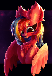 Size: 1674x2437 | Tagged: safe, artist:kainy, imported from derpibooru, oc, oc only, oc:gaffy, pegasus, pony, pegasus oc, solo, wings