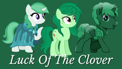 Size: 2048x1152 | Tagged: safe, artist:clever clovers, artist:reececup11, artist:whalepornoz, derpibooru exclusive, imported from derpibooru, clover the clever, wallflower blush, oc, oc:clever clovers, series:luck of the clover