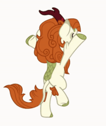 Size: 418x498 | Tagged: safe, imported from ponybooru, autumn blaze, kirin, sounds of silence, animated, gif, solo