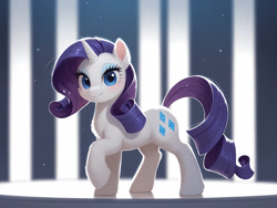 Size: 3200x2400 | Tagged: safe, imported from derpibooru, rarity, unicorn, ai content, ai generated, generator:tponynai3, horn, looking at you, prompt in description, prompter:derp621