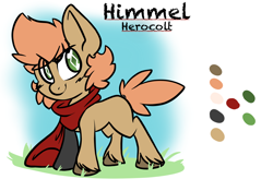 Size: 2388x1668 | Tagged: safe, artist:steelsoul, imported from derpibooru, oc, oc only, oc:himmel, earth pony, pony, colored, colt, earth pony oc, foal, male, reference sheet, solo