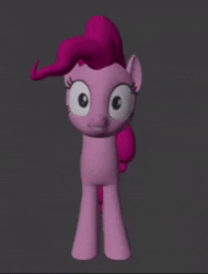 Size: 202x266 | Tagged: safe, artist:pinkamena_exe, imported from derpibooru, pinkie pie, earth pony, pony, 3d, animated, blender, gif, looking at you, smiling, smiling at you