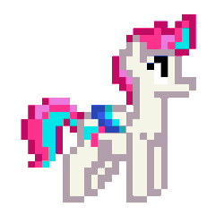 Size: 256x256 | Tagged: safe, artist:cupute, imported from derpibooru, zipp storm, pegasus, pony, animated, background pony, colored wings, commission, cute, digital art, g5, gif, pixel animation, pixel art, png, simple background, solo, transparent background, wings, ych result