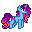 Size: 32x32 | Tagged: safe, artist:cupute, imported from derpibooru, pony, animated, background pony, colored horn, commission, curly mane, curly tail, cute, digital art, eyelashes, female, g5, gif, gif for breezies, hair over eyes, horn, impossibly long tail, long mane, misty brightdawn, mistybetes, picture for breezies, pixel animation, pixel art, png, rebirth misty, simple background, solo, tail, transparent background, ych result