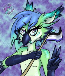 Size: 1000x1163 | Tagged: safe, imported from derpibooru, asexual, digital, flag, furry, furryart, icon, lgbt, pride