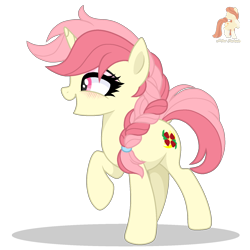 Size: 1600x1600 | Tagged: safe, artist:r4hucksake, imported from derpibooru, oc, oc only, oc:lemonberry, pony, unicorn, female, horn, mare, simple background, solo, transparent background