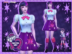 Size: 611x455 | Tagged: safe, imported from twibooru, twilight sparkle, equestria girls, image, needs more jpeg, sims, sims 4, solo, the sims, the sims 4