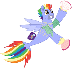 Size: 1778x1700 | Tagged: safe, artist:cloudy glow, imported from derpibooru, bow hothoof, sea pony, male, simple background, solo, transparent background, vector