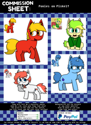 Size: 1600x2191 | Tagged: safe, artist:elianrandomworks, imported from derpibooru, pony, pony town, advertisement, commission info