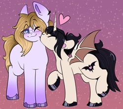 Size: 2048x1825 | Tagged: safe, artist:xxgirlscoutcookiexx, oc, oc only, pony, female, looking at each other, mare, nuzzling