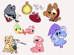 Size: 2160x1620 | Tagged: safe, artist:felixmcfurry, imported from derpibooru, trixie, oc, oc:crinkle'cut'cookie, oc:dukedepthstar, oc:felixmcfurry (character), oc:lemon lime (felixmcfurry), oc:rex (publicfurry), oc:shithead, ambiguous species, anthro, cyborg, fennec fox, fox, pony, anthro oc, clothes, crying, cutie mark, fluffy pony oc, folf, french kiss, furry, furry oc, fursona, hood, hoodie, kissing, laughing, nails, newspaper, non-mlp oc, non-mlp shipping, non-pony oc, noose, oc x oc, protogen, rope, shipping, splotches, style test, tongue tied