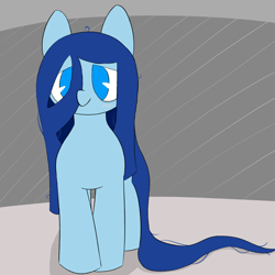 Size: 1020x1020 | Tagged: safe, artist:castafae, imported from derpibooru, oc, oc:babbling brook, earth pony, pony, big ears, female, hair over one eye, long hair, long mane, long tail, mare, messy mane, solo, tail