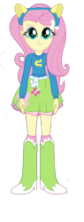 Size: 419x1108 | Tagged: safe, artist:matheusema, artist:qbert2kcat, imported from derpibooru, fluttershy, equestria girls, background removed, boots, clothes, high heel boots, shirt, shoes, simple background, skirt, socks, solo, sweater, transparent background