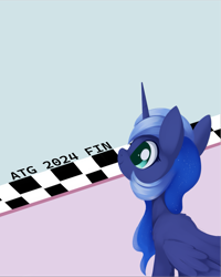 Size: 1675x2092 | Tagged: safe, artist:dusthiel, imported from derpibooru, princess luna, pony, atg 2024, finish line, newbie artist training grounds, solo