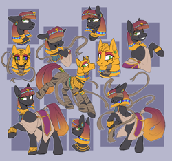 Size: 2304x2160 | Tagged: safe, artist:rockin_candies, imported from derpibooru, oc, oc:khattarah, earth pony, pony, blindfold, hypno eyes, mummy, solo