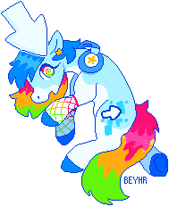 Size: 189x231 | Tagged: safe, artist:beyhr, imported from derpibooru, oc, oc only, oc:pixel, earth pony, pony, artfight, blue coat, blue eyelashes, blue hooves, clothes, coat markings, colored belly, colored eyelashes, colored hooves, digital art, earth pony oc, eyelashes, facial markings, fishnet clothing, fishnets, gift art, headphones, holding a pony, hooves, mealy mouth (coat marking), mouse cursor, multicolored eyes, multicolored mane, multicolored tail, pale belly, pixel art, profile, shiny mane, shiny tail, signature, simple background, socks, solo, stockings, swirly eyes, tail, thigh highs, three toned eyes, three toned tail, transparent background, tri-color tail, tri-colored tail, tricolor tail, tricolored tail, white pupils