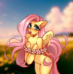 Size: 1266x1280 | Tagged: safe, artist:mi_art, imported from derpibooru, fluttershy, pegasus, semi-anthro, solo