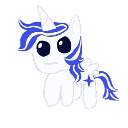 Size: 700x700 | Tagged: safe, artist:silverfishv9, imported from derpibooru, oc, oc only, oc:azure star (silverfishv9), alicorn, pony, alicorn oc, autism creature, female, horn, simple background, solo, wings