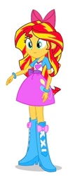 Size: 155x400 | Tagged: safe, imported from derpibooru, sunset shimmer, equestria girls, clothes swap, solo