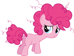 Size: 3996x3000 | Tagged: safe, artist:cloudy glow, imported from derpibooru, pinkie pie, earth pony, pony, butt, female, filly, filly pinkie pie, foal, plot, sad, simple background, solo, transparent background, vector, younger