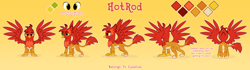 Size: 5000x1400 | Tagged: safe, artist:cyadical, imported from derpibooru, oc, oc only, oc:hotrod(griffon), griffon, base used, butt, griffon oc, male, plot, reference sheet