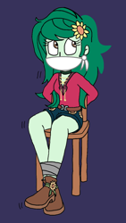 Size: 720x1280 | Tagged: safe, artist:bugssonicx, imported from derpibooru, wallflower blush, human, equestria girls, bondage, bound and gagged, cloth gag, emanata, gag, hostage, looking back, open mouth, tape, tied to chair, trio