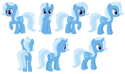 Size: 2659x1587 | Tagged: safe, artist:culu-bluebeaver, edit, imported from derpibooru, vector edit, trixie, pony, unicorn, digital, digital art, female, horn, mare, reference, reference sheet, simple background, solo, transparent background, vector, vector trace