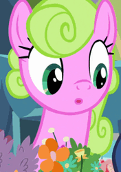 Size: 191x272 | Tagged: safe, imported from derpibooru, screencap, daisy, flower wishes, pony, :o, open mouth, solo