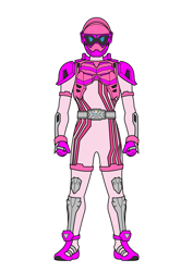 Size: 2480x3508 | Tagged: safe, editor:pascalmulokozi2, imported from derpibooru, pinkie pie, armor, clothes, kamen rider, kamen rider ex-aid, simple background, solo, suit, tokusatsu, white background