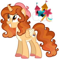 Size: 1684x1676 | Tagged: safe, artist:strawberry-spritz, imported from derpibooru, oc, oc only, alicorn, pony, beret, coat markings, colored hooves, colored pinnae, colored wings, cutie mark, facial markings, female, folded wings, grin, hat, hooves, mare, pale belly, simple background, smiling, solo, standing, star (coat marking), star mark, stars, transparent background, two toned wings, wings