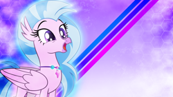 Size: 3840x2160 | Tagged: safe, artist:dashiesparkle, artist:game-beatx14, edit, imported from derpibooru, silverstream, hippogriff, non-compete clause, female, solo, wallpaper, wallpaper edit