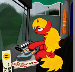 Size: 3119x3000 | Tagged: safe, artist:subway777, imported from derpibooru, oc, oc only, pony, unicorn, horn, solo, train, unicorn oc