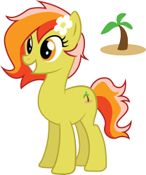 Size: 2246x2697 | Tagged: safe, imported from derpibooru, oc, earth pony, pony, cutie mark, earth pony oc, grin, pine tree, simple background, smiling, solo, teeth, transparent background, tree, yellow coat